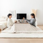 テーブル こたつ コタツ 正方形 おしゃれ 北欧 75×75 本体 折れ脚 薄型ヒーター 天板 リバーシブル 人気 モダン 炬燵 ミッドセンチュリー 木製 カフェ 〕正方形 75cm