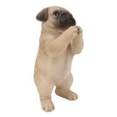 置物 woobia ウービア 犬 鼻ぺちゃ おねだりパグ フォーン 高さ21.2cm ぶさかわ リアル 本物そっくり イギリス生まれ 職人手彩色 縁起物 戌年 玄関 インテリア 新築祝い 引っ越し祝い 開店祝い 出産祝い 誕生日 お祝い ギフト プレゼント 犬好き パグ好き