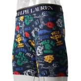 ポロラルフローレン：COTTON STRETCH POUCH ボクサーブリーフ（バーシティスタンププリント)[ボクサーパンツ/ 男性下着/ メンズインナー/人気ブランド/おすすめギフト/誕生日プレゼント/メンズファッション]