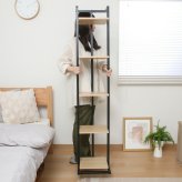 ディスプレイスタンド スリム ブラック・ホワイト 2色展開 ガーデンテーブル 屋外 庭 ベランダ テラス アウトドア おしゃれ シンプル 新生活 家具 インテリア 不二貿易