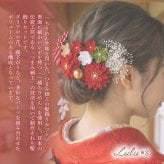 ハレの日を祝うギフト つまみ細工 髪飾り 11点セット 豪華 ダリア かすみ草 藤下がり 成人式 卒業式 結婚式 七五三 振袖 袴 着物 白無垢 前撮り プレゼント 贈り物 ルルズ Lulu＊s