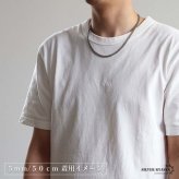 ステンレス 喜平ネックレス チェーンネックレス 幅5タイプ 長さ3サイズ シルバー 6面カット 細身 太め 極太 シンプル 重厚感 普段使い メンズ 男性 金属アレルギー対応