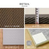 水拭きできる い草風 置き畳 綾模様 約65×65×2.5cm 1枚 半畳 縁なし フロア畳 ユニット畳 PP 滑り止め付き