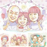 バースデーのプレゼントに、大切な瞬間を、あたたかく残せます。 誕生日 似顔絵 プレゼント 手描き 贈り物 ギフト 名入れ バースデー 記念 サプライズ お祝い 恋人 彼女 友人 彼氏 名入れ 下書き確認 修正無料 サプライズ 実績多数 宝物 似てる 記念 バースデー 宝物 一生もの 古希祝い 家族 感謝 感謝の品 ホワイトデー 快気祝い 贈答品 同窓会 大人数 白寿祝い 色紙 応援 記念日