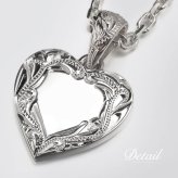ハワイアンジュエリー イニシャル ペンダント トップ 刻印 無料 誕生石入れ可 ハート イニシャル シルバー925 ネックレス チェーン別売 ペンダントヘッド BY THE SEA バイザシー 彼女 妻 女性 レディース 誕生日 プレゼント ハロウィン 【品番：SP314】