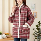 裏ボア使いホームジャケット あったか 冷え対策 部屋着 メンズ レディース 防寒 モコモコ ボア  送料無料