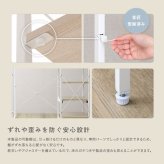 食器棚 ゴミ箱収納付き さわやかな 調節可能スライド棚付き ごみ箱上カウンター：