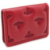 ヴィヴィアンウエストウッド カードケース カードホルダー レディース メンズ 男女兼用 パスケース Vivienne Westwood ヴィヴィアン マルチオーブ型押し レッド VW4299 (54020012W-S002K-H201) 【2026年秋冬モデル】 【ラッピング無料 誕生日 お祝い プレゼント ギフト 贈り物】