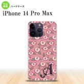 iPhone14 ProMax iPhone14 Pro Max スマホケース 背面ケース ハードケース つばき ピンク +アルファベット 2022年 9月発売 nk-i14pm-1704i