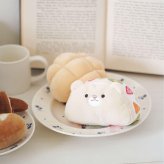 amanoppo あまのっぽ もちっとラトル こぐまくんの焼きたてパン | どうぶつ 動物 アニマル ガラガラ おままごと パン屋さん 布製 洗濯 洗える 赤ちゃん ベビー