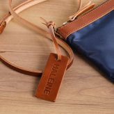 サコッシュ レディース 日本製 ナイロン ヌメ革 HALEINE 横型 ショルダー バッグ 【名入れ 可能】【Makuake掲載】ボディバッグ 牛革 本革 軽量 軽い ギフト プレゼント 4FB (07000409r)