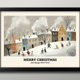 日本製 メリー クリスマス Xmas Christmas サンタクロース ビンテージイラスト A3 サイズ ポスター アート おしゃれ 絵画 インテリア 北欧 イラスト マット紙 艶消し アートパネル 額 フレーム デザイン 壁掛け ギフト 新築祝い ディスプレイ  速達 送料無料