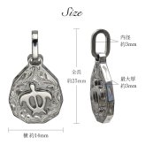 金属アレルギー対応 ネックレス ハワイアンジュエリー 純チタン ネックレス 刻印無料 誕生石 ホヌ ウミガメ ティアドロップ Sサイズ チェーン長さ選べる ステンレスより軽く肌に優しい メンズ レディース プレゼント 敬老の日 【品番：CG-TIP325S】