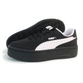 プーマ PUMA スニーカー レディース ウィメンズ ローカット コート ラリー スカイ チェッカー 408862-01 ブラック/ピンク