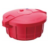 マイヤー 電子レンジ圧力鍋2.3L イタリアンレッド レシピブック付き レンジ調理器 時短調理 鍋 蒸し料理 レンチン【北海道・沖縄県・離島 配送不可】