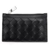 ボッテガヴェネタ BOTTEGA VENETA コインケース 小銭入れ キーケース キーリング付き イントレチャート メンズ レディース ブラック 黒 ラムレザー 本革 ファスナー 608784 V48C3 8803 ミニ財布