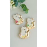 猫ちゃんメッセージクッキー お誕生日 記念日 結婚祝い 出産祝い 退職・送別 卒業・入学祝い 発表会 推し活 お礼・Thank youギフト ウェディング 周年祝い 開店・開業祝い