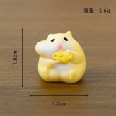 ハムスター 置物 4個セット ランダム発送 ミニチュア オブジェ かわいい フィギュア 卓上 飾り 車内アクセサリー デスク インテリア 癒し 雑貨 玄関 リビング プレゼント