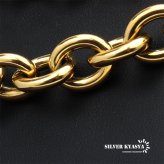 ステンレス あずきチェーンネックレス ゴールド 金 18K GP 重量感 ゴールドネックレス 太め 細め 幅9タイプ 切れにくい 錆びにくい 金属アレルギー対応