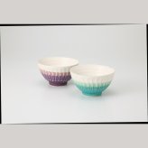 しのぎごはん茶碗ペア 磁器 美濃焼 やきものの里から、暮らしを贈ります。　ギフト 食器 セット テーブルウェア