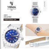 イエマ YEMA フライグラフ フランス航空宇宙軍 UTC Flygraf French Air & Space Force UTC Femme 腕時計 レディース 替えバンド付属 YMHF1578AA-GM