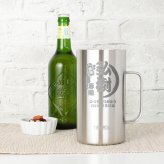 サーモス thermos ジョッキ 名入れ 1000 1リットル ビール おしゃれ 保冷 プレゼント 名前入り 耐熱 取っ手 大容量 1000ml お祝い 記念品 ステンレス ハイボール お酒 父の日 男性 女性 定年 退職 卒業