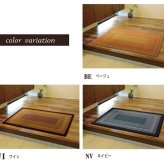 ラグ カーペット 純国産 い草玄関マット 『Fランクス』 約60×120cm（裏:ウレタン）