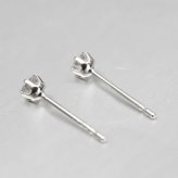 プラチナ ピアス ダイヤモンドピアス 計0.1ct 一粒ダイヤ PT900 プラチナ900 白金 片耳(1個)購入可 6本爪 スタッドピアス セカンドピアス シンプル 華奢 上品 ステラ 彼女 妻 女性 レディース 誕生日 プレゼント ハロウィン 【品番：RME-TAC-10PD】