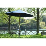 木製パラソル 270cm グリーン 270GR グリーン・アイボリー・ネイビー・エンジ 4色展開 ガーデンテーブル 屋外 庭 ベランダ テラス アウトドア おしゃれ シンプル 新生活 家具 インテリア 不二貿易