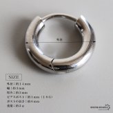 定番 シルバー925 フープピアス シルバーピアス 幅3mm シンプル プレーン 丁度いい太さ ノーマル デイリー セカンドピアス 王道 刻印 片耳1点 メンズ 男性 ユニセックス イヤリング 金属アレルギー対応
