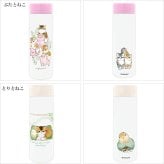 mofusand もふさんど ポケミニ ステンレス ボトル 150ml 水筒 定形外 送料無料 真空二重 保温 保冷 53-2084 とりとねこ ぶたとねこ おすし ネコ 猫 ねこ