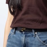 パトゥ PATOU THIN JP BELT レザー ベルト BE0025008 ロゴ モノグラム レディース ファッション小物