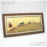 Sam Toft サムトフト アートフレーム 幸せへ向かって Mサイズ ST-10022 絵画 ギフト アート 犬 いぬ