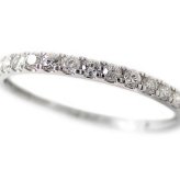 ダイヤモンド リング ハーフエタニティ 0.15ct 15号 プラチナ Pt950 指輪 レディース 華奢 細身 エタニティ 重ねづけ ジュエリー アクセサリー プレゼント ギフト 記念日 誕生日
