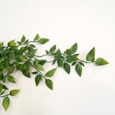 観葉植物 造花 フィカス シャングリラ BROWN 全長約74cm フェイクグリーン 高級 本物そっくり リアル おしゃれ 卓上 インテリア 人工観葉植物 アーティフィシャルグリーン 垂れ下がる つる オフィス 店舗 開店祝い 室内 リビング 玄関 トイレ 風水 フェイク
