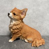 犬 置物 大きい 見上げるチワワ 横幅26.8cm woobia ウービア かわいい おしゃれ ガーデン インテリア オブジェ 巨大 プレゼント 北欧 玄関 雑貨 動物 モダン 面白い 庭 ギフト 屋外 家 リアル 玄関先 ガーデンオーナメント