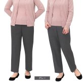 【送料無料】シニアファッション 日本製 婦人服 パンツ 70代 80代 高齢者 柔らかゴム ズボン 春 秋 おばあちゃん 総ゴム 女性 母 シニア 敬老の日 らくらくパンツ 股下60cm【9621】
