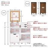 コスメワゴン キャスター付き コスメボックス 化粧台 サイドワゴン ドレッサー ミラー付き コスメテーブル 木製 机 幅30.5cm シンプル ホワイト テレワーク 収納ボックス コスメ 収納 化粧品 引出し 収納付き 容量 一人暮らし