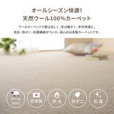 ラグ カーペット 敷き詰め オペラ 江戸間10帖 10畳 防炎 抗菌 防臭 ウール 日本製 新生活