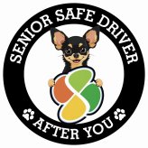 カーサイン 高齢者マーク SENIOR SAFE DRIVER チワピン ステッカー シール 直径13cm 肉球 日本製 車