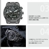 シチズン プロマスター スカイ エコドライブ 腕時計 メンズ JV2005-58E ソーラー クロノグラフ アナデジ CITIZEN PROMASTER SKY【2025 新作】