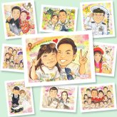 結婚記念日のギフトに、大切なひとを似顔絵にしませんか。ラッピング対応で、贈り物として渡しやすい似顔絵です。 似顔絵 両親 ギフト 手描き 名入れ プレゼント 贈り物 結婚記念日 お祝い 誕生日 記念 ご夫婦 お母さん お父さん 両親 修正無料 下書き確認 名入れ 喜ばれる 宝物 そっくり 一生もの 2人 両親 カップル 一生もの 米寿祝い ブライダルギフト 傘寿祝い 感謝の品 クリスマス 感動