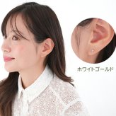 セカンドピアス つけっぱなし ハート 3mm 軸太 ロングポスト 金属アレルギー ステンレス かわいい 医療用 サージカル シンプル 小さい プレゼント