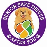 カーサイン 高齢者マーク SENIOR SAFE DRIVER チベタンマスティフ ステッカー シール 直径13cm 肉球 日本製 車
