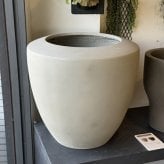 植木鉢 おしゃれ 大型 18号 14号 L M サイズ 鉢カバー KONTON コントン ベトン ユリウス 丸型 ラウンド ファイバーセメント セメント 屋外 室内 高級 北欧 モダン ナチュラル 観葉植物用 シンボルツリー サボテン 多肉植物 特大 玄関 プランター サンドグレー