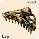 アレクサンドル ドゥ パリ ヘアクリップ レディース ブランド ALEXANDRE DE PARIS クラシックLクリップ ACCL-9359-02-W べっ甲
