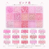 ビーズセット 15色セット 各10g ケース付き ガラスビーズ シードビーズ 丸小ビーズ チューブビーズ 2mm 3mm 4mm アクセサリーパーツ ハンドメイド 手芸 刺繍 ビーズ刺繍 DIY アクセサリー作り