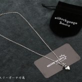 シルバー925 クラウン ハートネックレス 王冠 ペンダント 銀 クラウンネックレス 冠 アズキチェーン45cm プレゼント silver kyasya 父の日