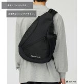 snowpeak Grid Sling Bag ボディバッグ ウエストバッグ 大容量 普段使い 使いやすい シンプル レディース メンズ ギフト プレゼント ブラック 100261sb07