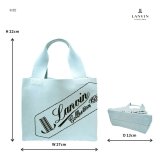 LANVIN トリコ トートバッグ トート 手持ち かばん カバン 鞄 バッグ 日本製 普段使い 使いやすい おしゃれ レディース ギフト プレゼント ブラック 61-6021